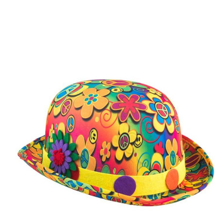 Bombetta Clown con fiori anni '70