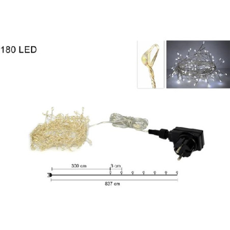 Serie 180 Led BIANCO FREDDO luce fissa