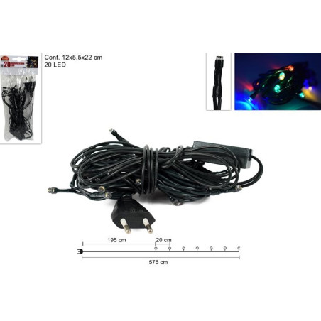 Serie 20 Miniluci led lineare COLORATA