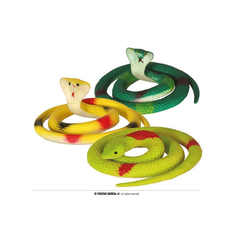 Serpenti in gomma 70 cm mod ass