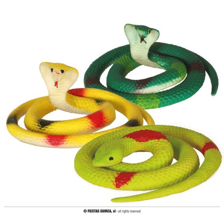 Serpenti in gomma 70 cm mod ass