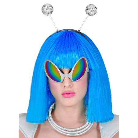 Set Alieno - 3 pz (Cerchietto con Antenne,occhiali,collana)