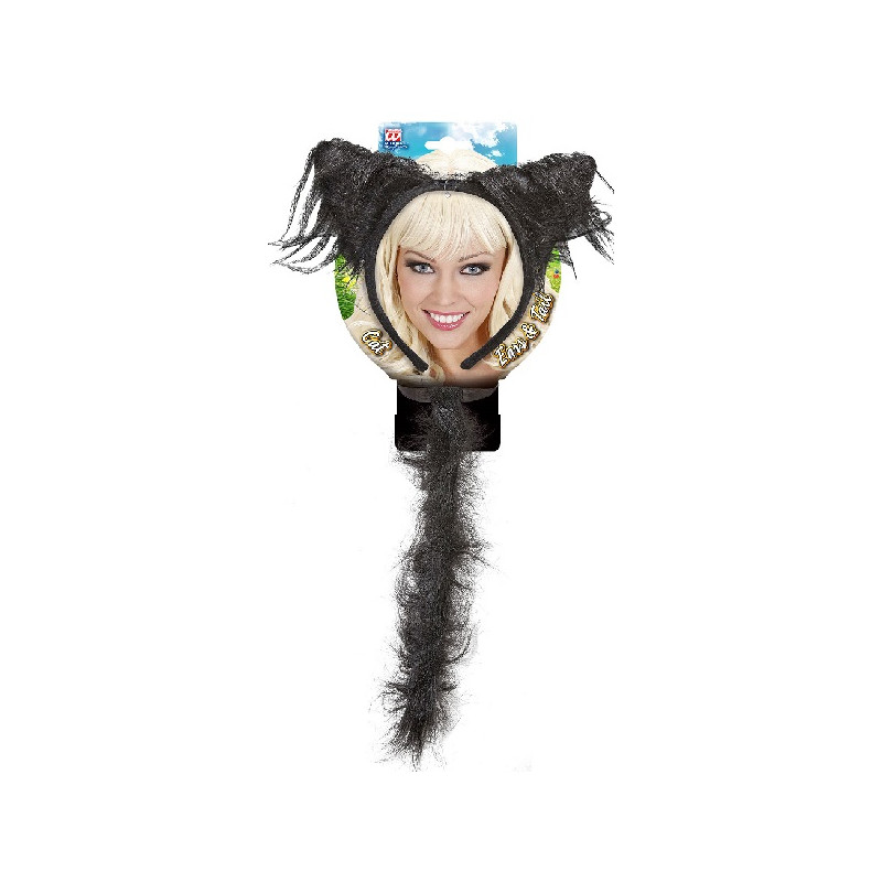 Set Gatto - 2 pz (Cerchietto,coda)