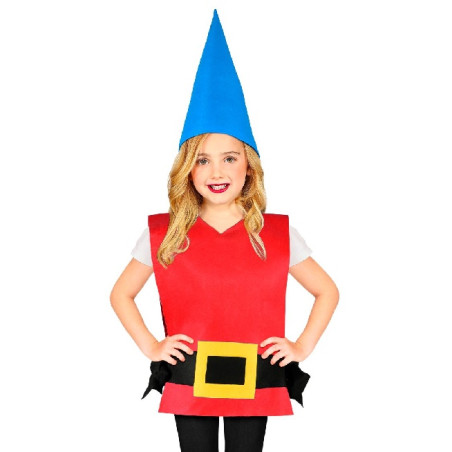 Set Gnomo - 2 pz (Gilet,cappello) - Tg 3/5 anni 113 cm