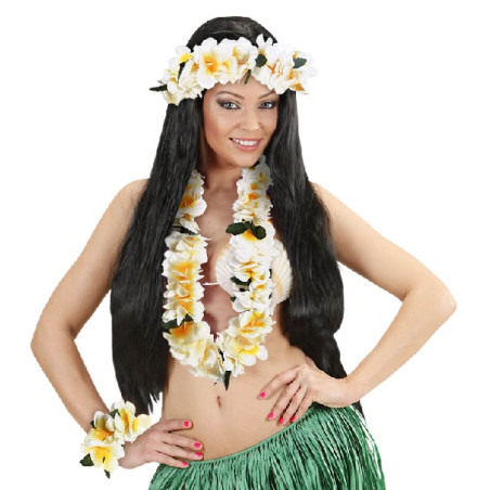 Set Hawai - 3 pz (Collana,corona,1 bracciale)