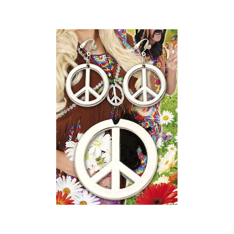 Set Hippie - 3 pz (Collana,2 orecchini)