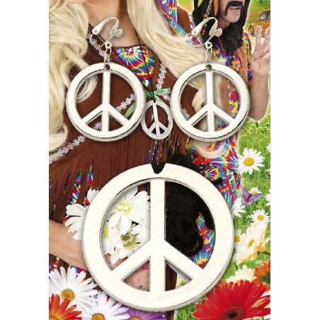 Set Hippie - 3 pz (Collana,2 orecchini)