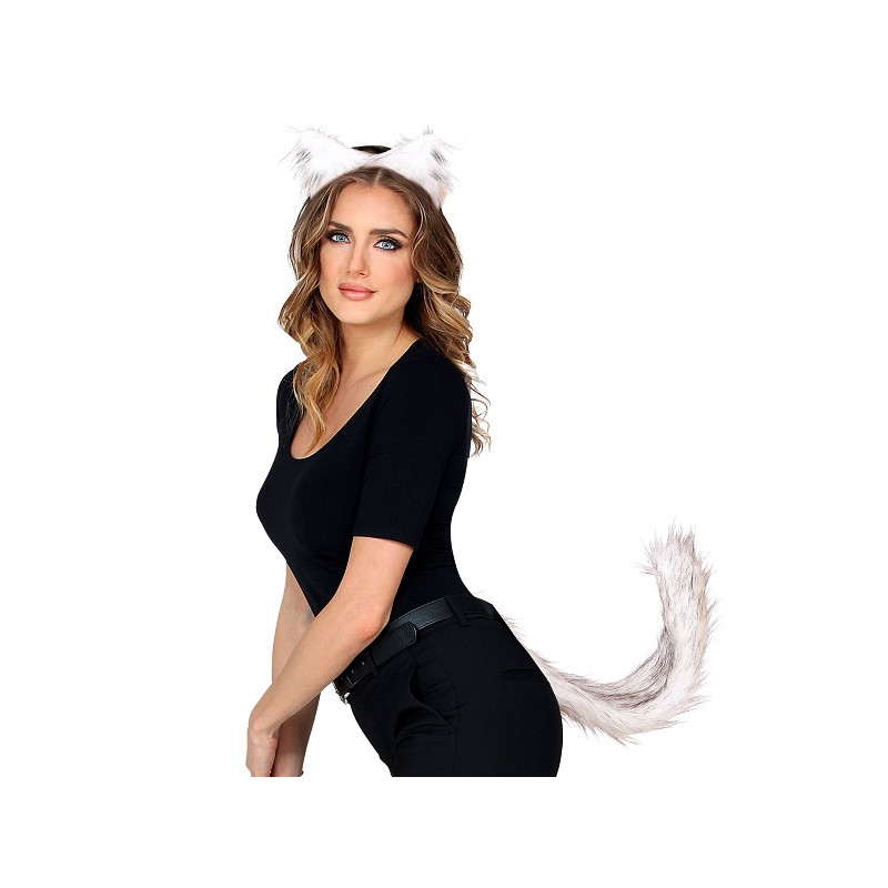 Set Lupo - 2 pz (Cerchietto,coda)