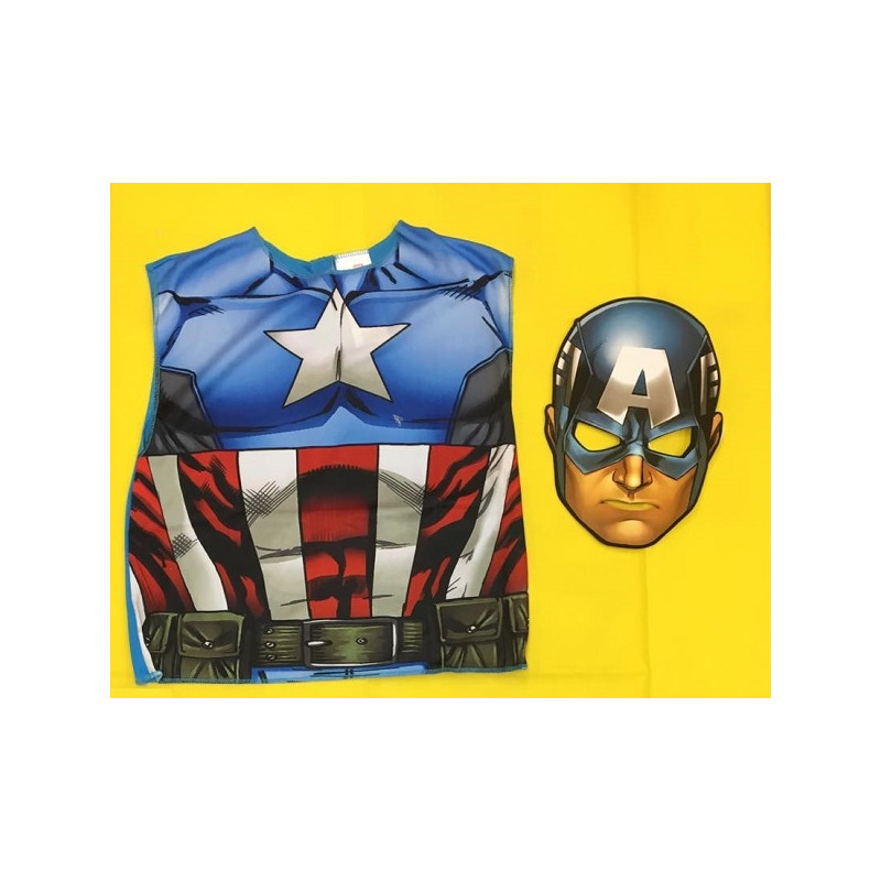 Set Maglietta e Maschera CAPITAN AMERICA