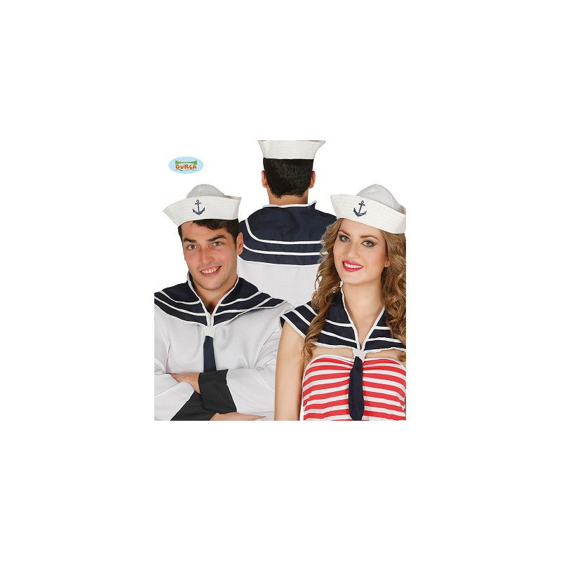 Set Marinaio - 2 pz (Cappello,collare con cravatta)