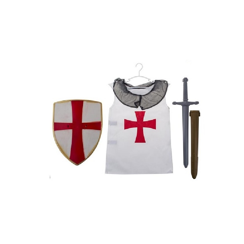 Set Medievale Bambino - 3 pz (Scudo, casacca, spada)