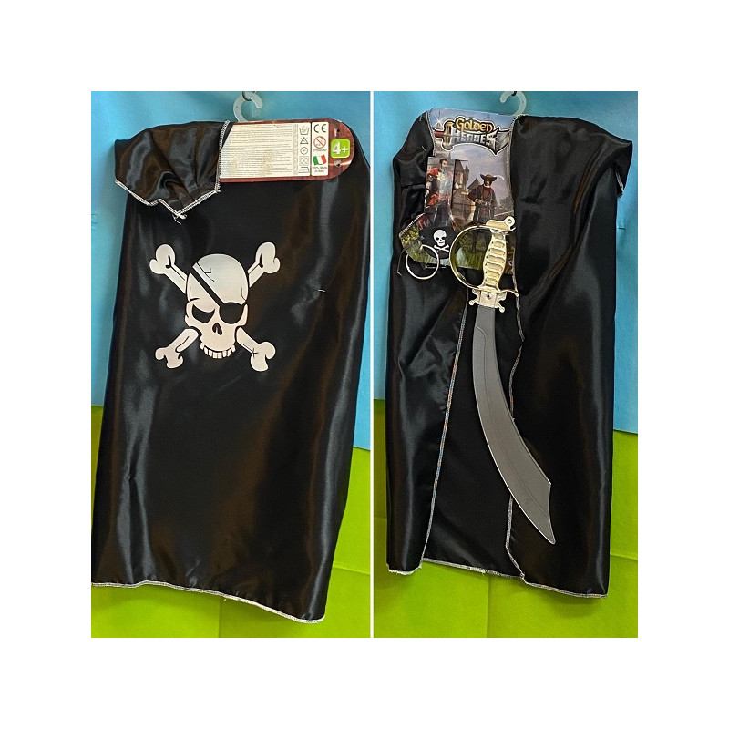 Set Pirata - 2 pz (Mantello,spada)