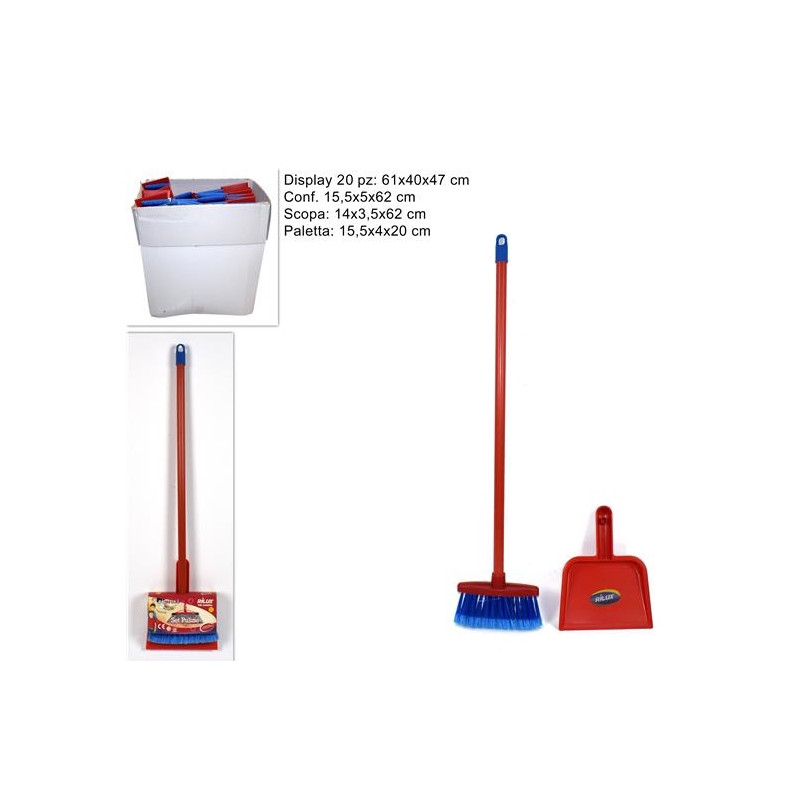 Set Pulizia - 2 pz (scopa e paletta)
