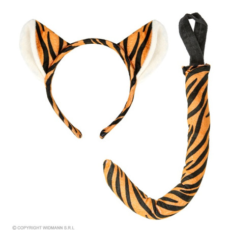 Set Tigre - 2 pz (Cerchietto,coda)