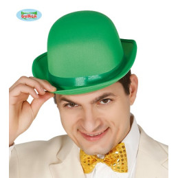 Bombetta Verde in raso