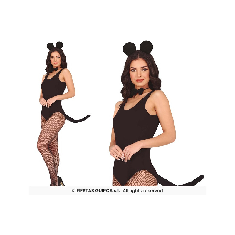 Set Topina - 3 pz (Cerchietto,papillon,coda)