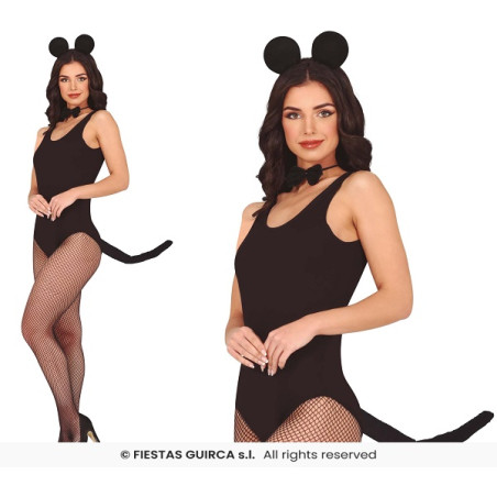 Set Topina - 3 pz (Cerchietto,papillon,coda)