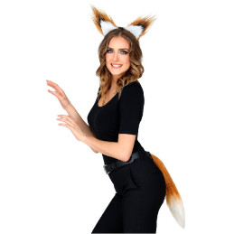 Set Volpe - 2 pz (Cerchietto,coda)