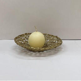 Sfera AVORIO in cera - 4,5 cm