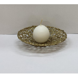 Sfera BIANCA in cera - 3 cm