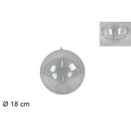 SFERA in Plastica Trasparente 18 cm