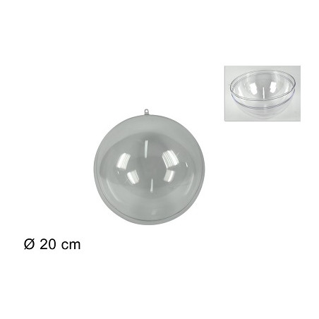 SFERA in Plastica Trasparente 20 cm