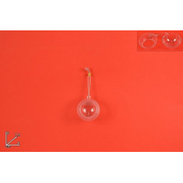 SFERA in Plastica Trasparente aperta 8 cm