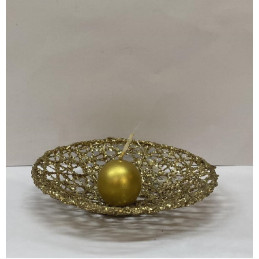 Sfera ORO in cera - 3 cm