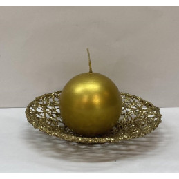 Sfera ORO in cera - 6 cm