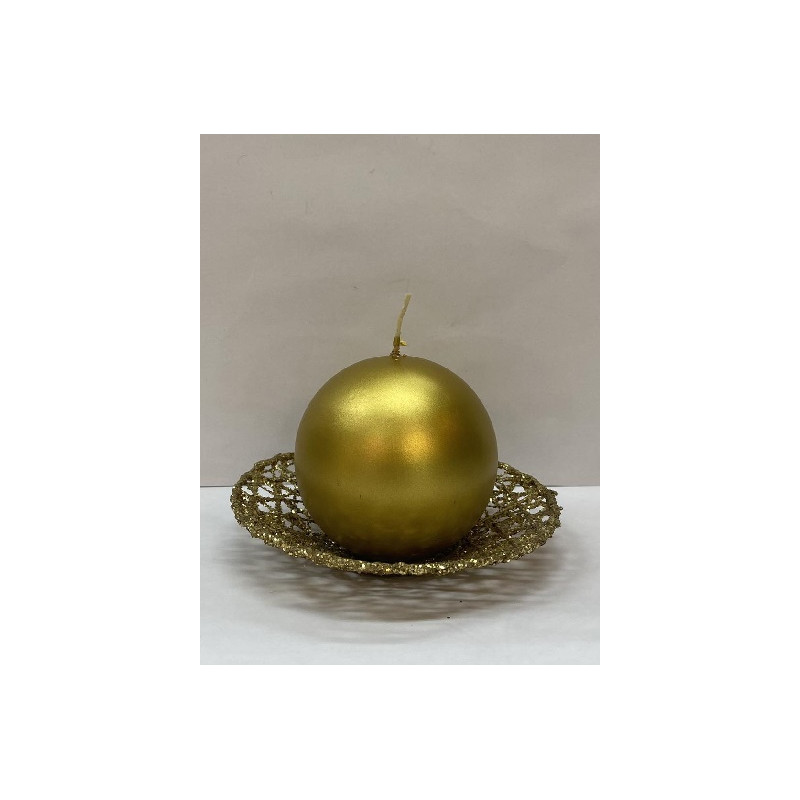 Sfera ORO in cera - 8 cm