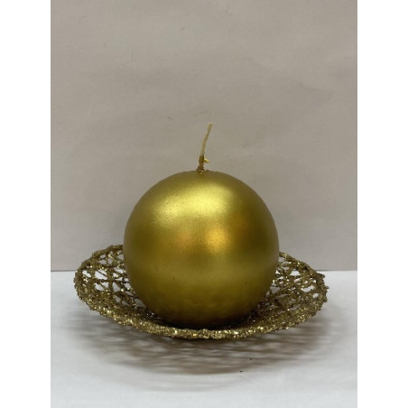 Sfera ORO in cera - 8 cm