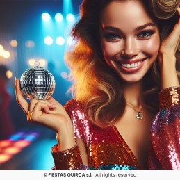 Sfera Specchio Disco Anni '70 - 10 cm