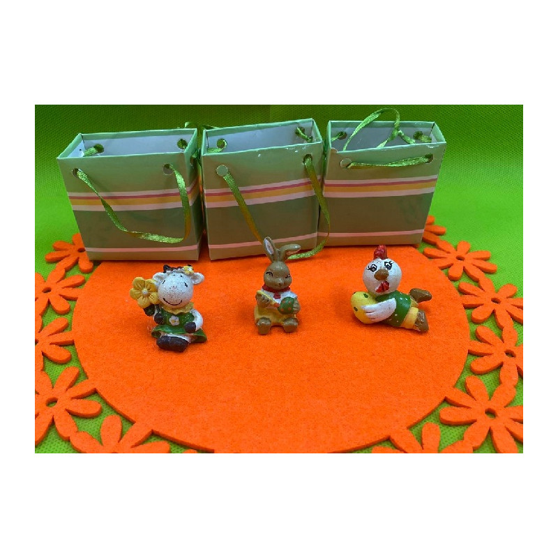Soggetti Pasquali con bustina 5,5x6x3 cm