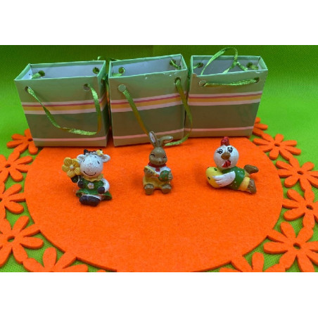 Soggetti Pasquali con bustina 5,5x6x3 cm