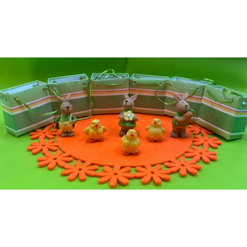 Soggetti Pasquali con bustina 5,5x6x3 cm