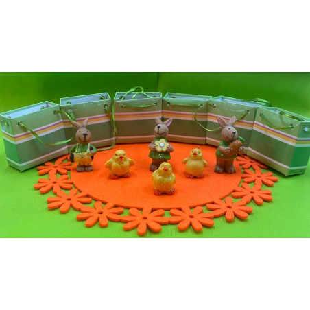 Soggetti Pasquali con bustina 5,5x6x3 cm