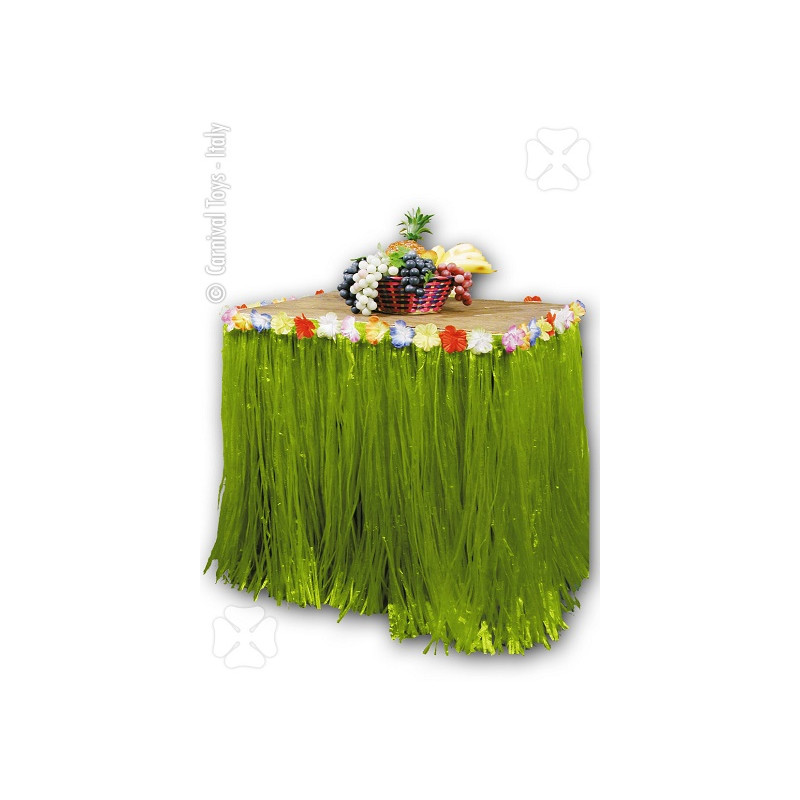 Bordo Tavola Hawai Verde in Raffia 80x280 cm