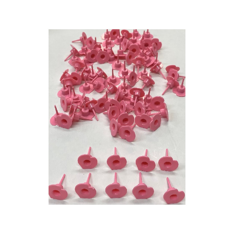 Sostegni ROSA per candeline (cf. 100 pz)