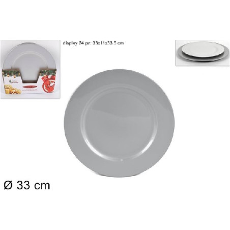 Sottopiatto Argento 33 cm