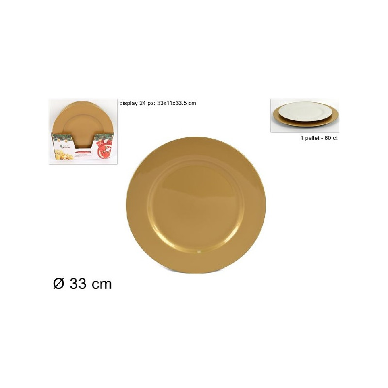 Sottopiatto Oro 33 cm