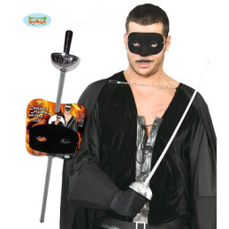 Spada Fioretto Zorro Argento con mascherina