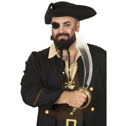 Spada Pirata con benda 47 cm