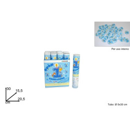 Sparacoriandolo Primo Compleanno Celeste 30 cm