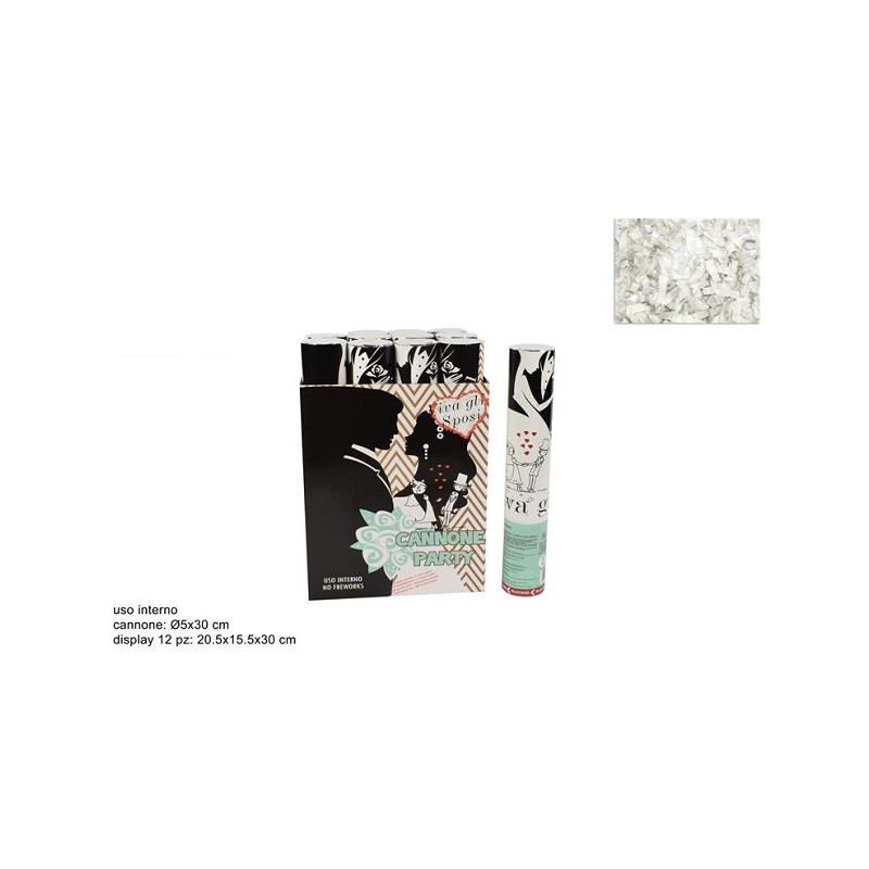 Sparacoriandolo Sposi Bianco 30 cm