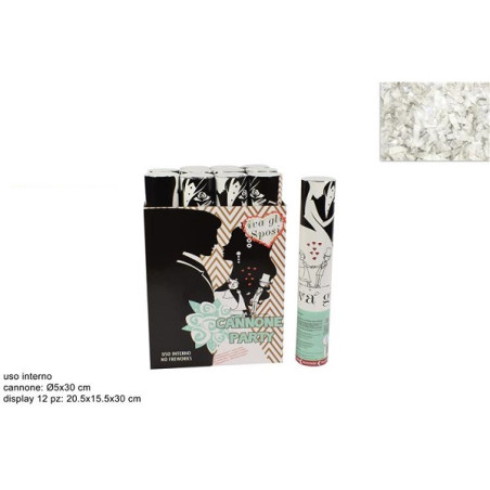 Sparacoriandolo Sposi Bianco 30 cm