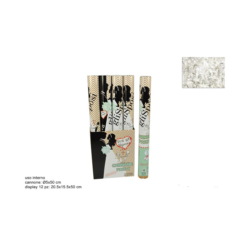 Sparacoriandolo Sposi Bianco 50 cm