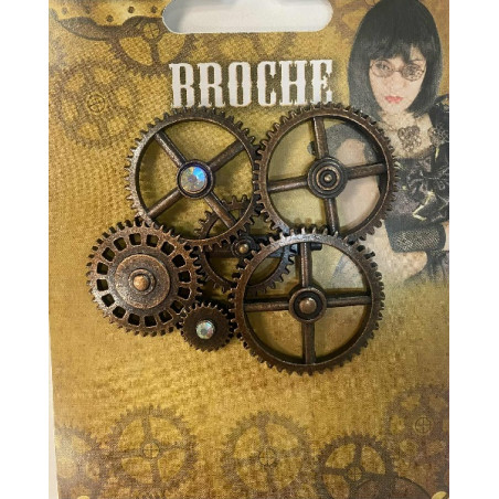 Spilla Steampunk 8 cm