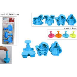 Stampi per Biscotti - 4 mod ass (cf. 3 pz)