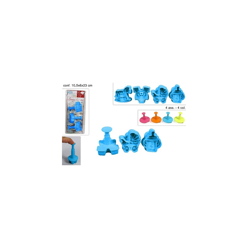 Stampi per Biscotti - 4 mod ass (cf. 3 pz)