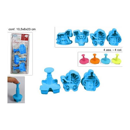 Stampi per Biscotti - 4 mod ass (cf. 3 pz)